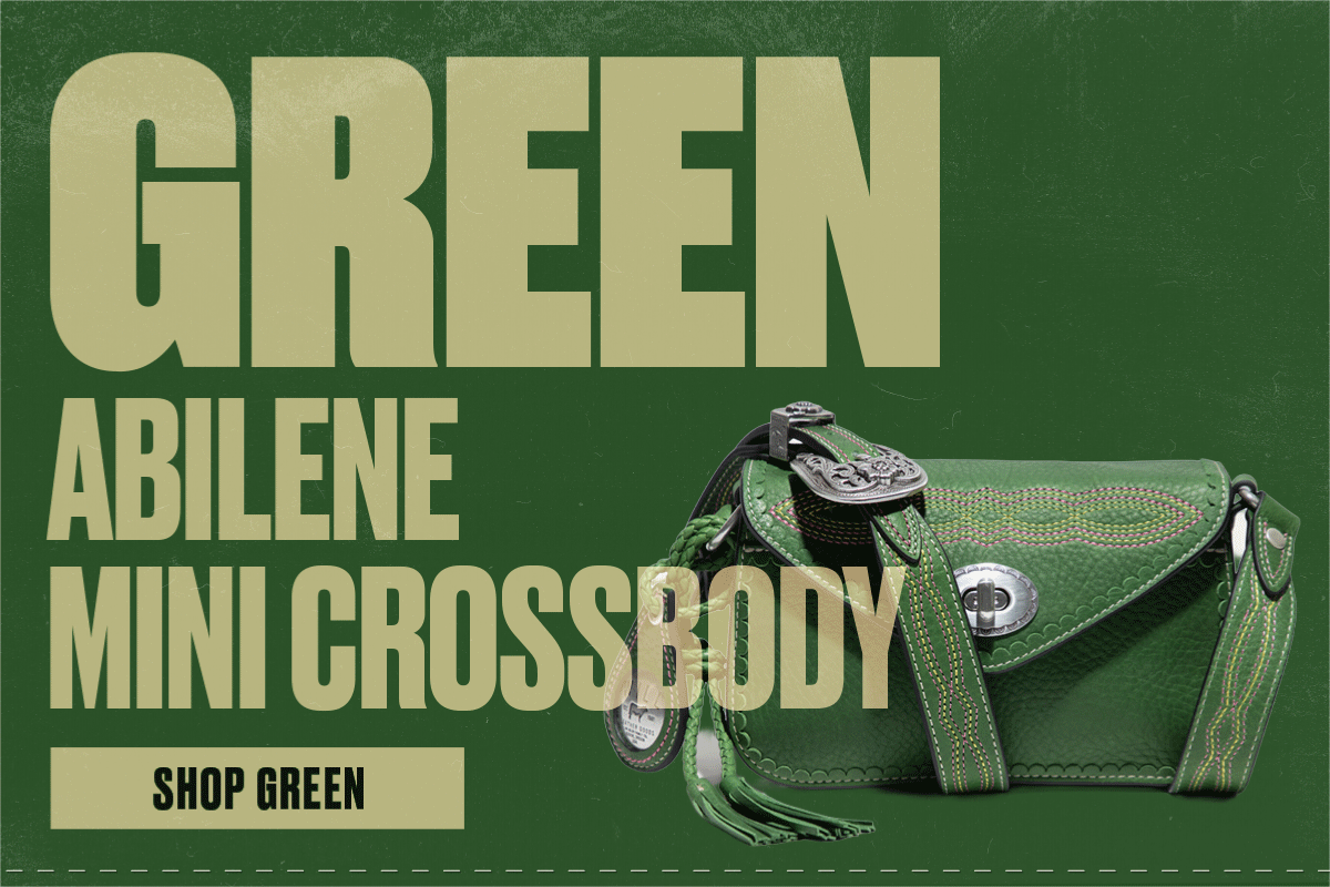 Shop green leather goods