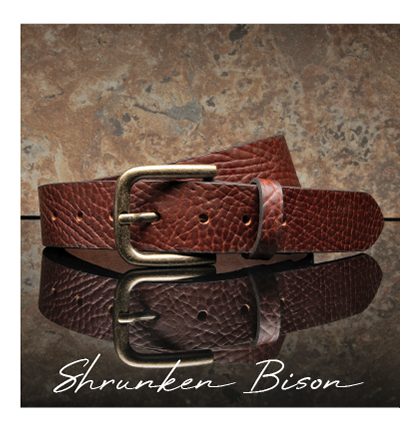 Shrunken Bison Belt