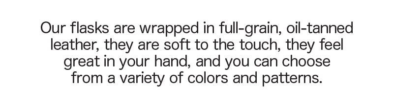 full-grain, oil-tanned leather