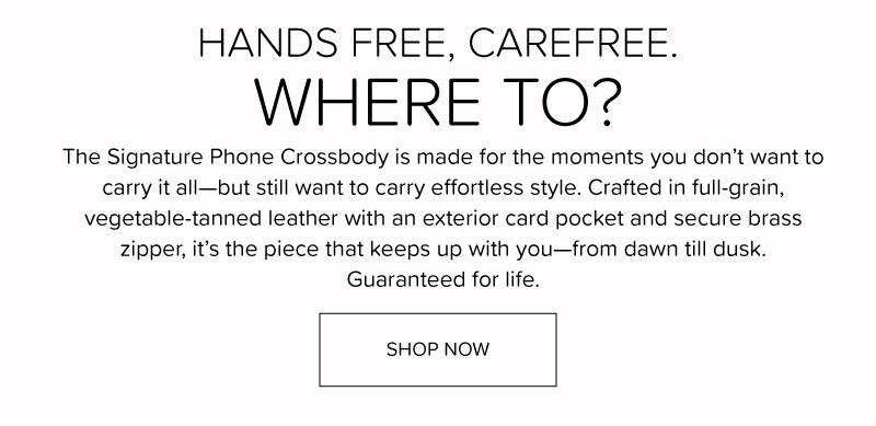 Signature Phone Crossbody