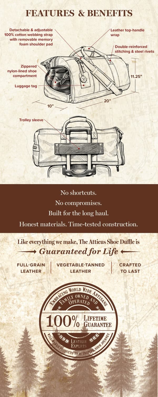 Shop Leather Atticus Shoe Duffle