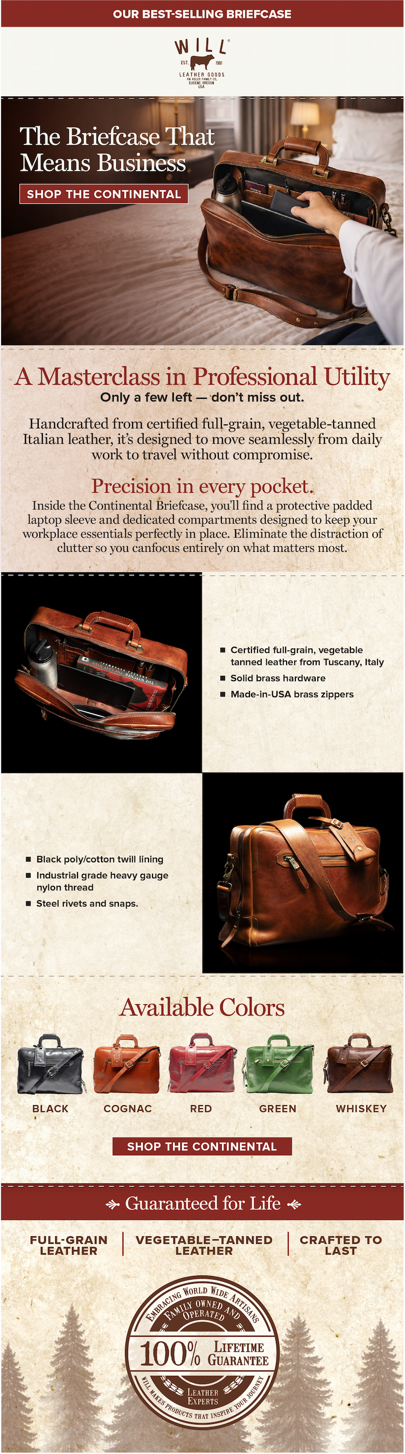 Shop The Continental Briefcase