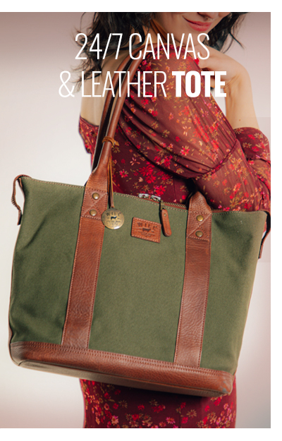 24/7 Canvas & Leather Tote