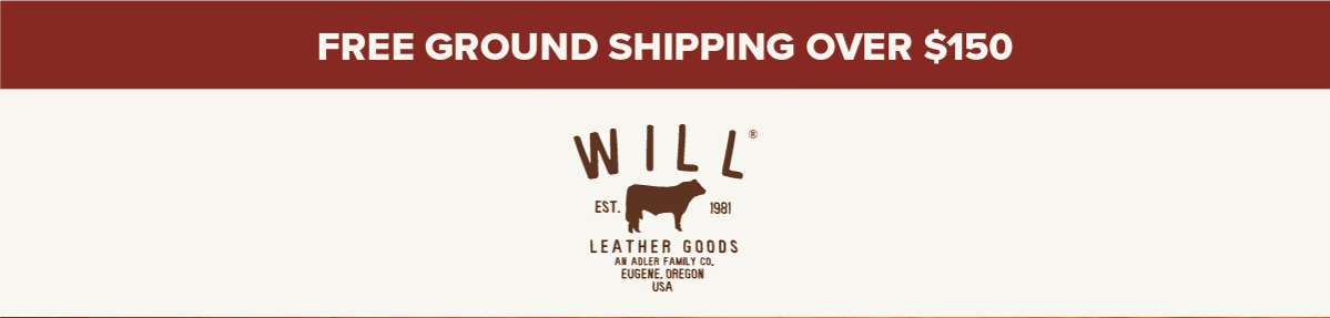 FREE GROUND SHIPPING OVER $150 WILL EST. 2011 LEATHER GOODS HANDCRAFTED IN ENGLAND, UK