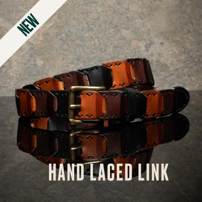 Hand laced belt