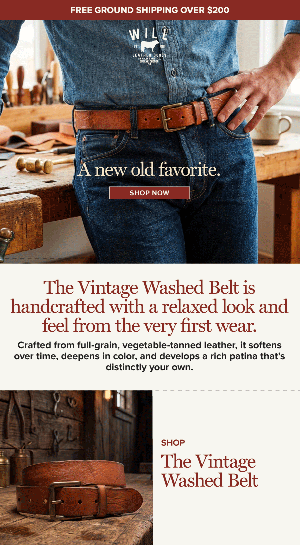 VINTAGE WASHED BELT