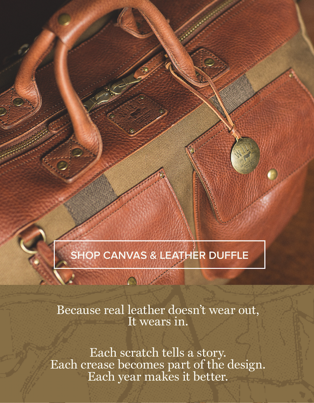 Shop Canvas & Leather Duffle