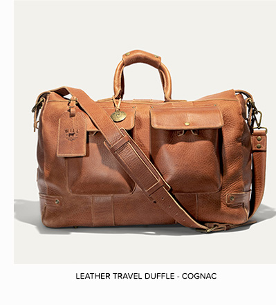 LEATHER TRAVEL DUFFLE