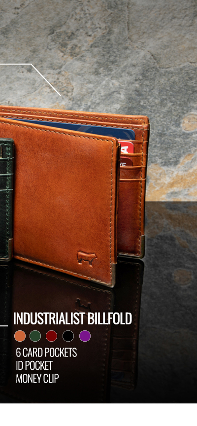 The Magnate Billfold in Cognac