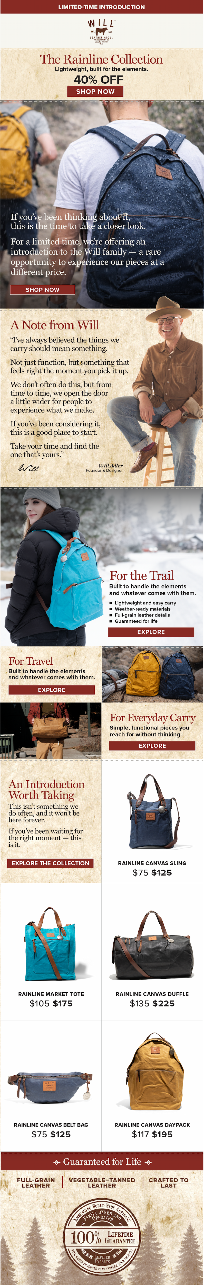 Shop the Rainline Collection