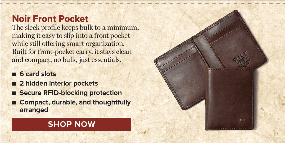 Shop Noir Front Pocket