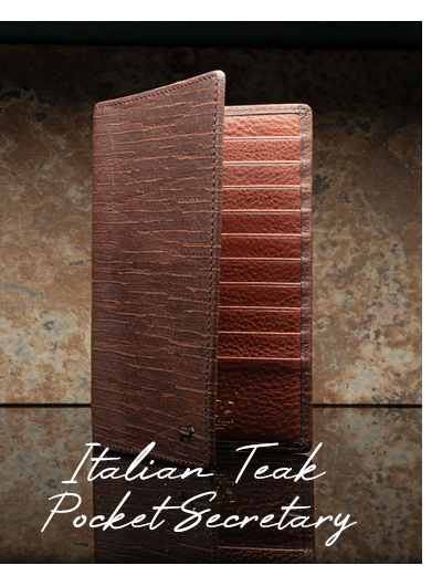 Italian Teak Pocket Secretary