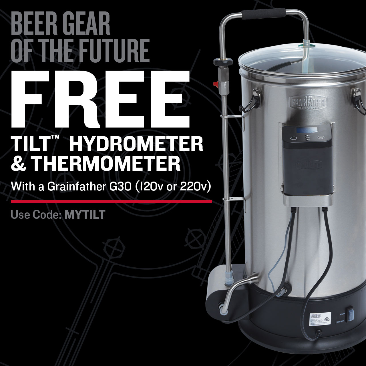 FREE Tilt™ Hydrometer with a Grainfather G30! Northern Brewer