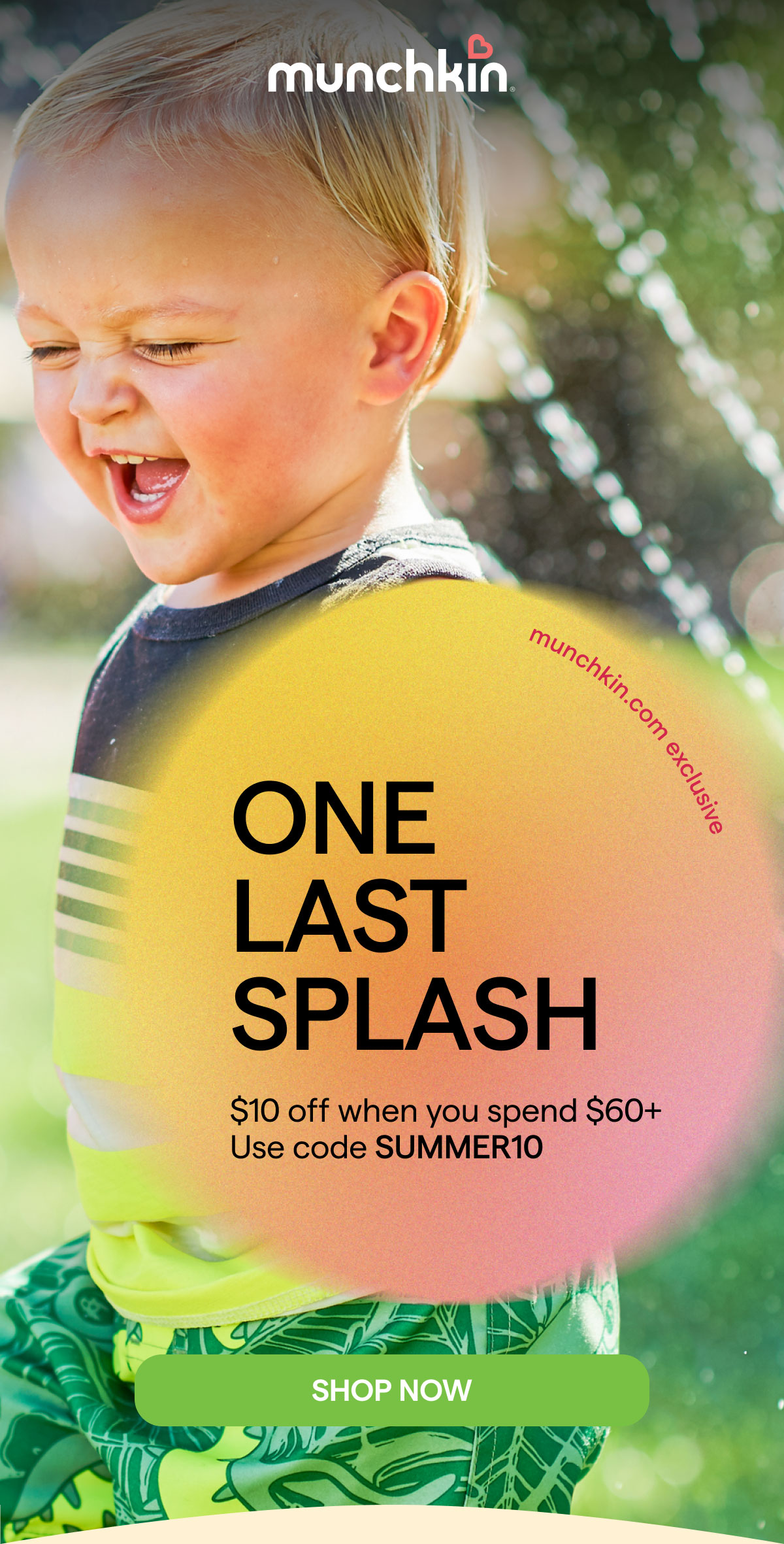 $10 off when you spend $60+. Use code SUMMER10