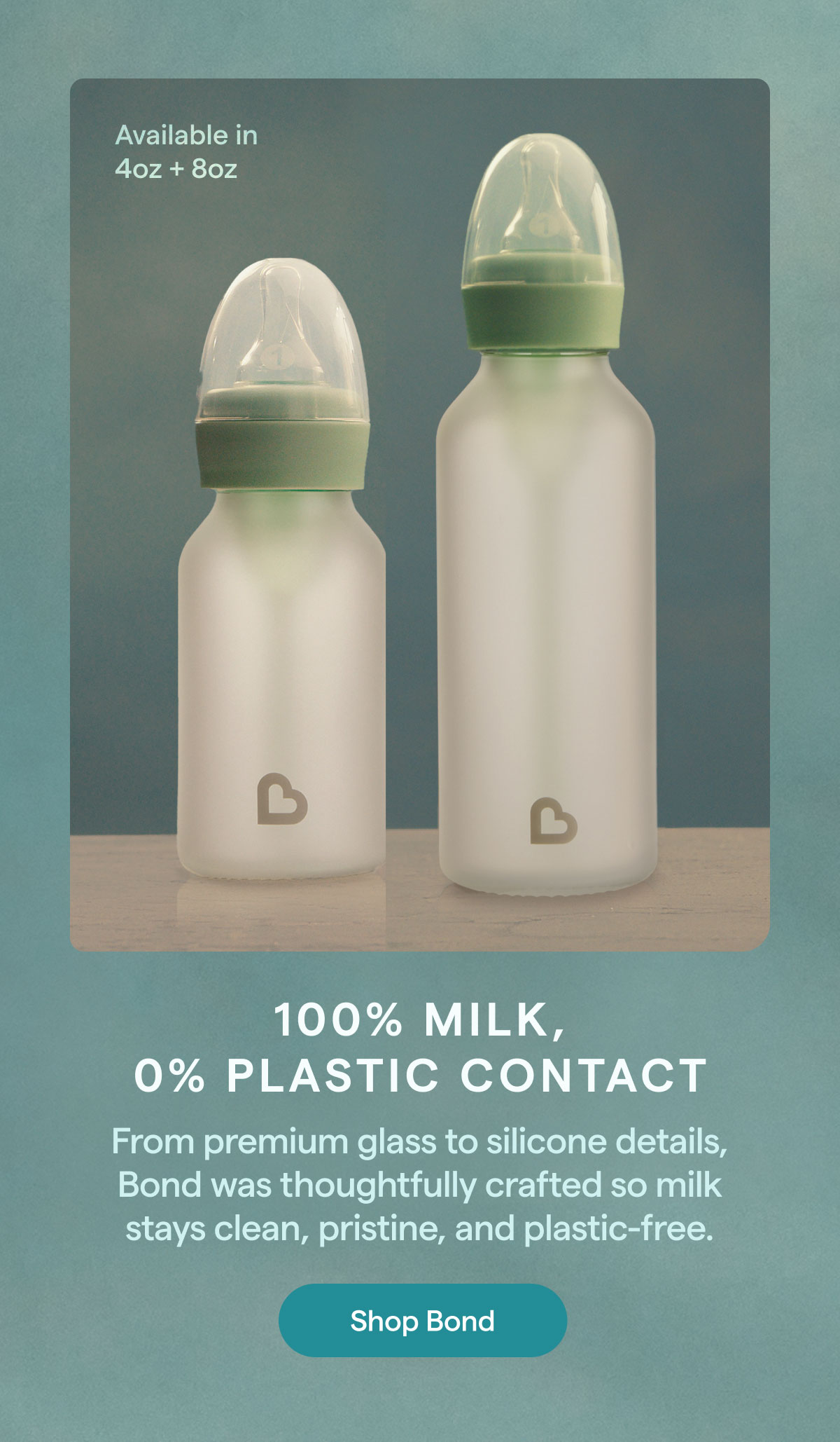 100% Milk, 0% Plastic Contact