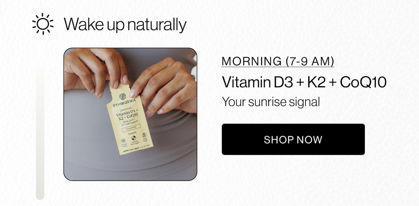 Liposomal Vitamin D3 + K2 + CoQ10