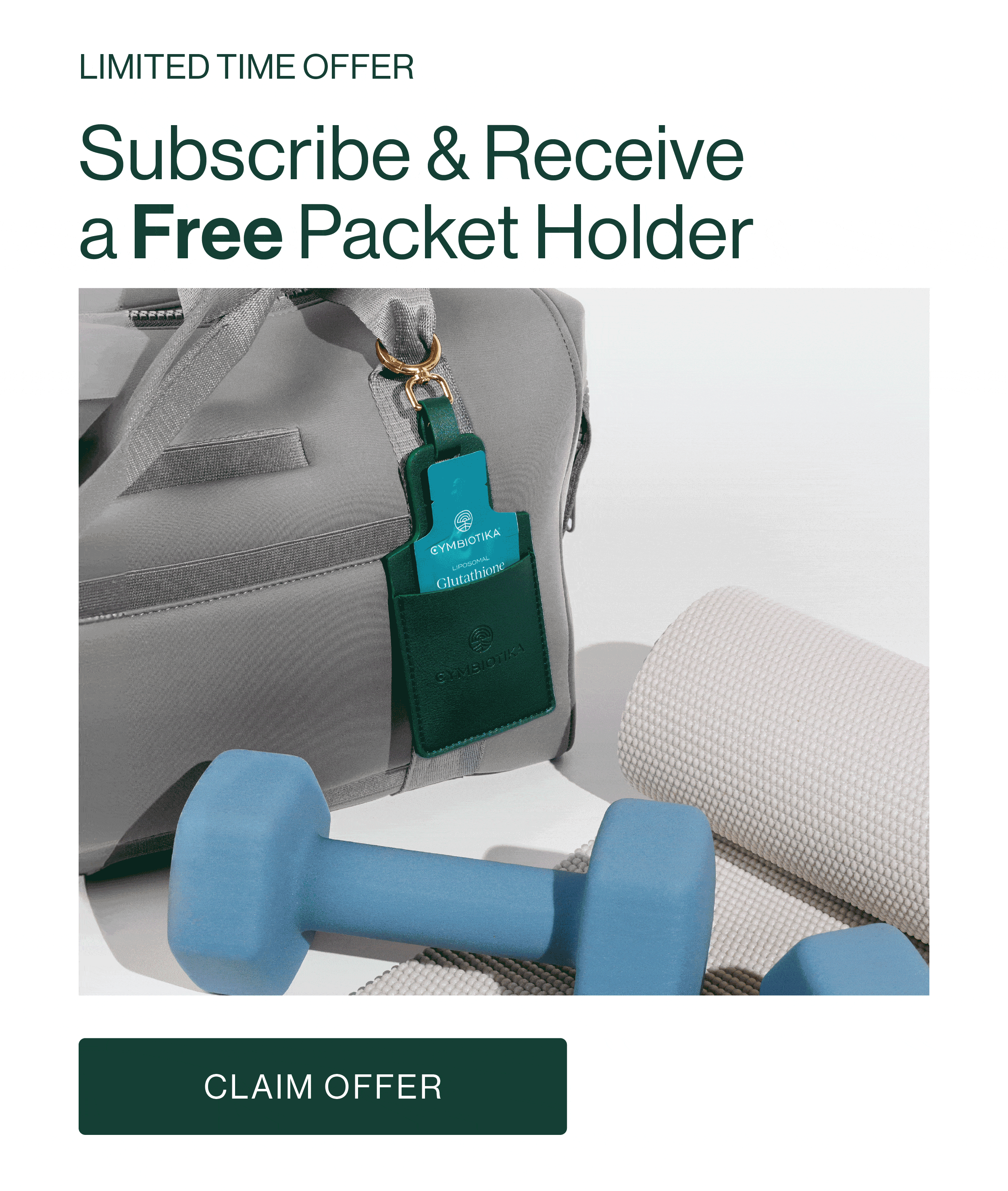 Subscribe & Receive a FREE Packet Holder
