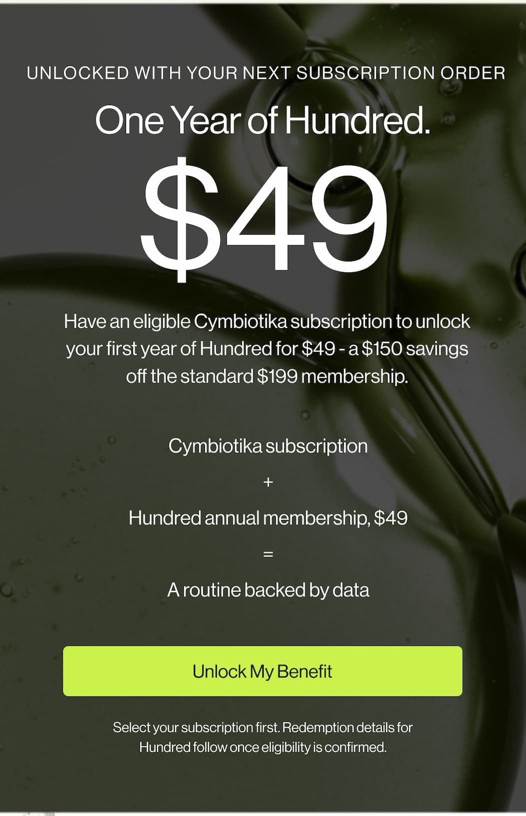 Unlock with your next subscription order