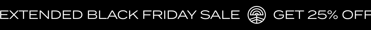 Black Friday is here! 25% off + free shipping
