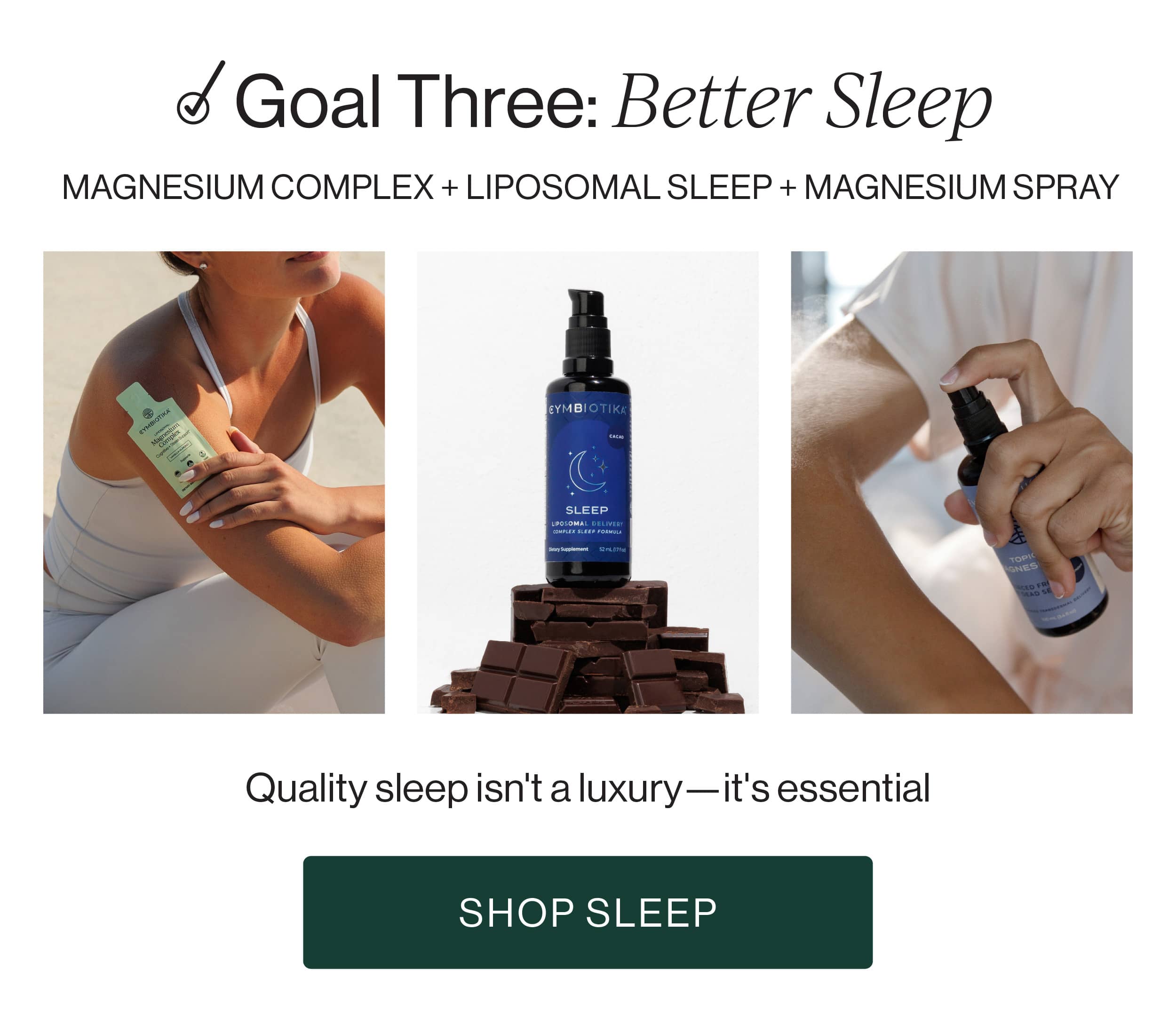 Goal Three: Better Sleep