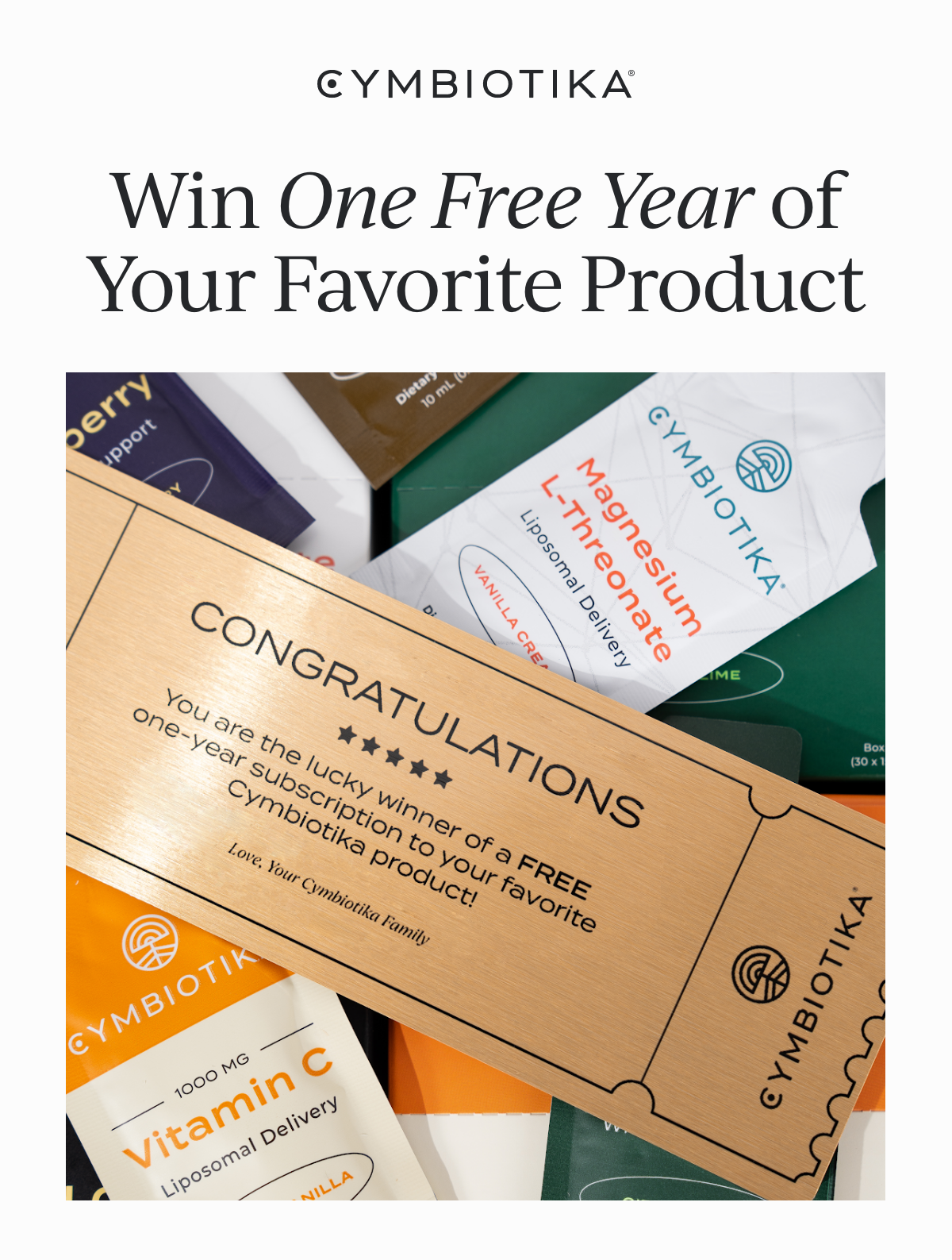 Win one free year of your favorite product