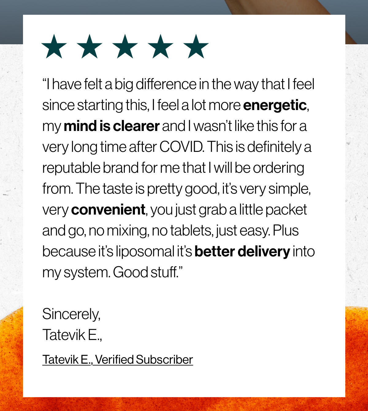 Tatevik E's experience with Glutathione