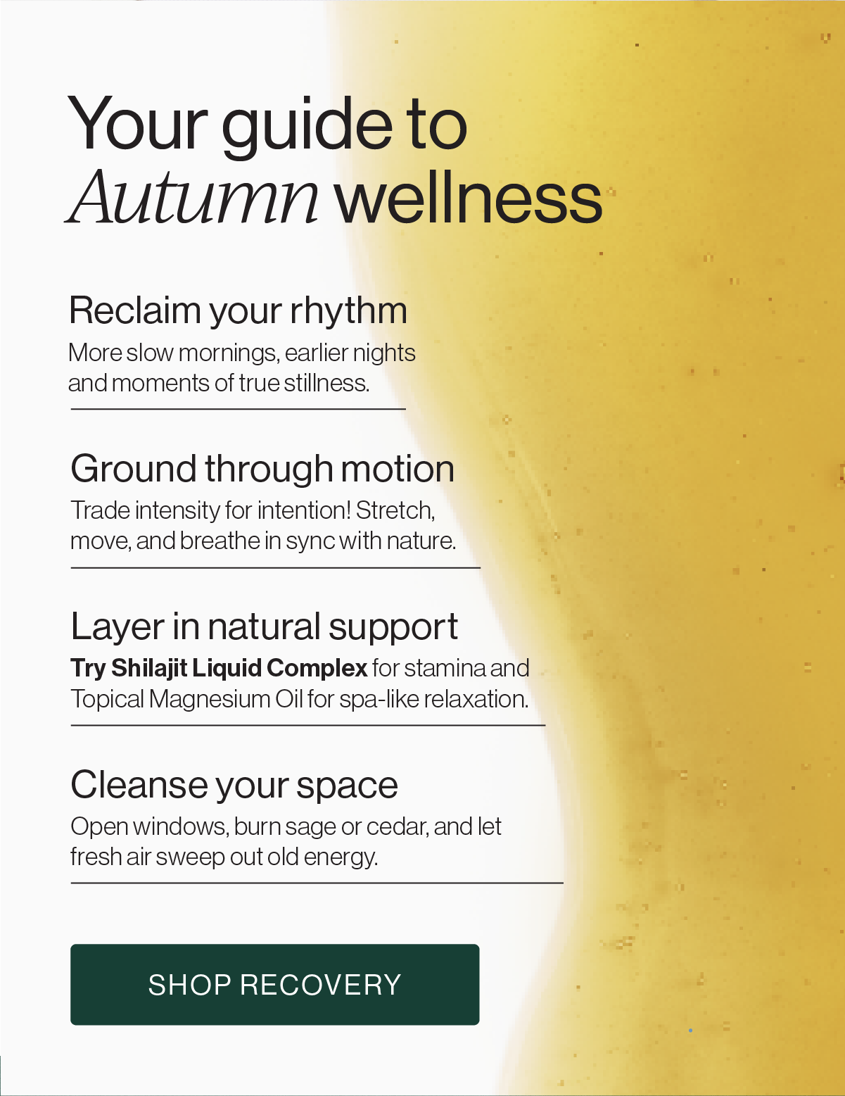 Your guide to autumn wellness