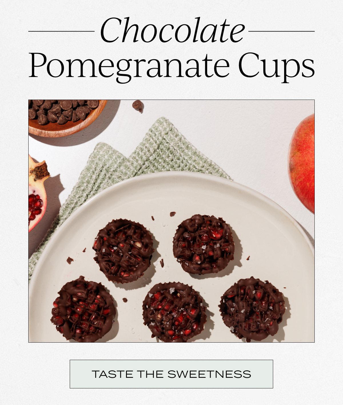 Chocolate Pomegranate cups