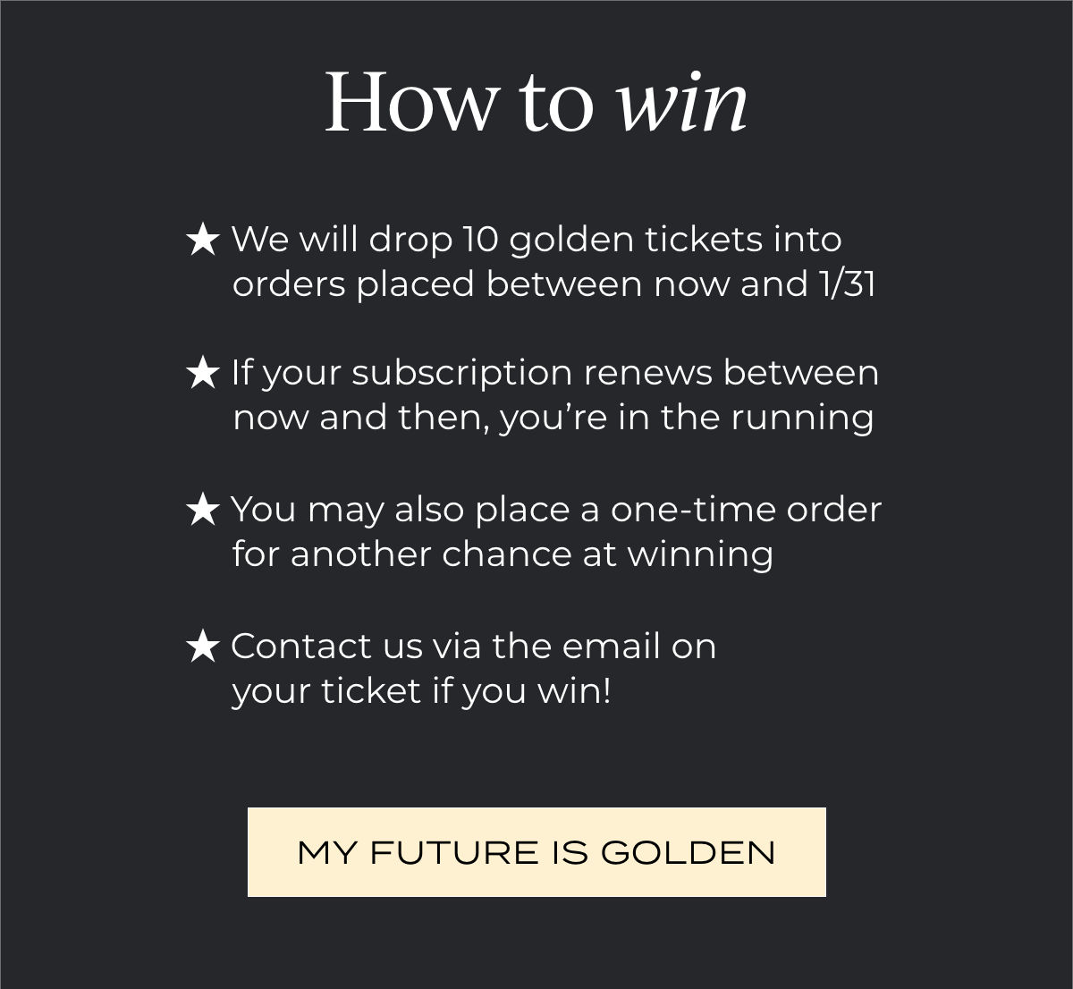 How to win