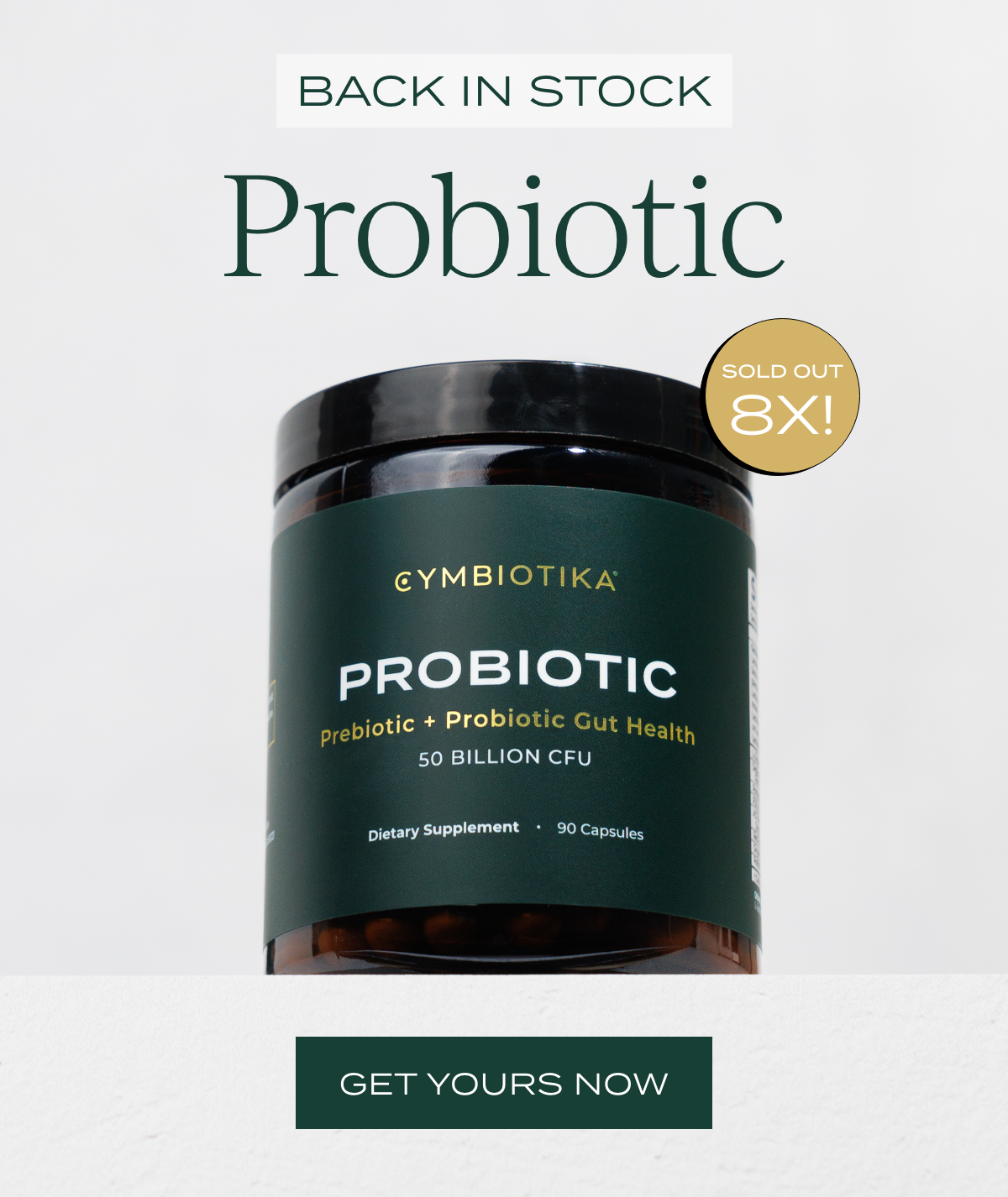Cymbiotika - Probiotic Back in Stock