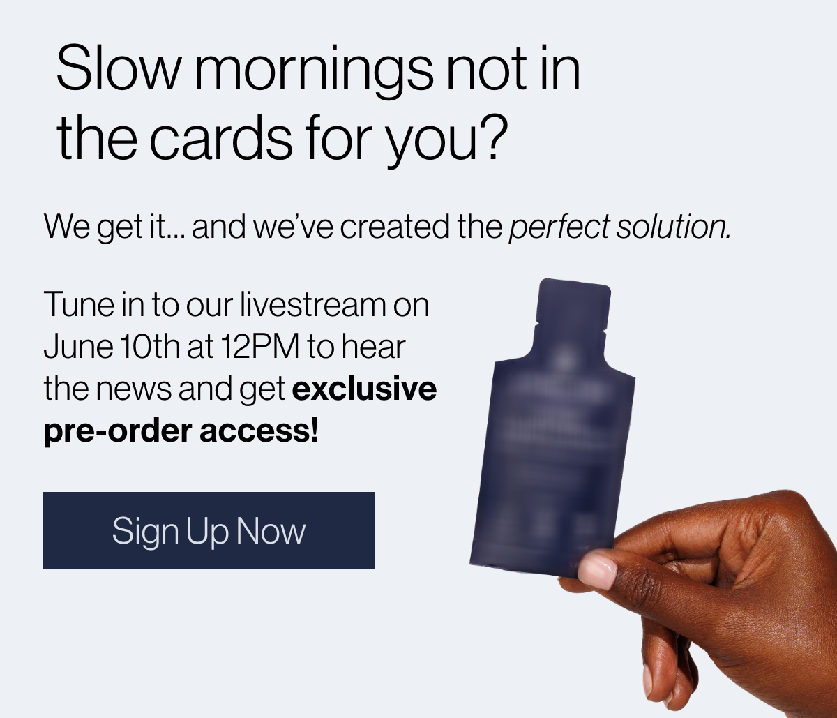 Slow mornings not in the cards for you?