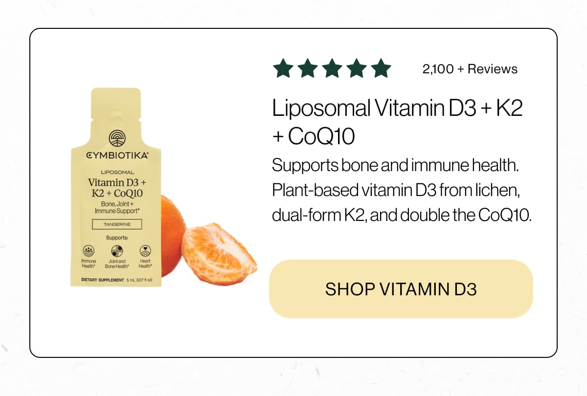 Liposomal Vitamin D3 + K2 + CoQ10