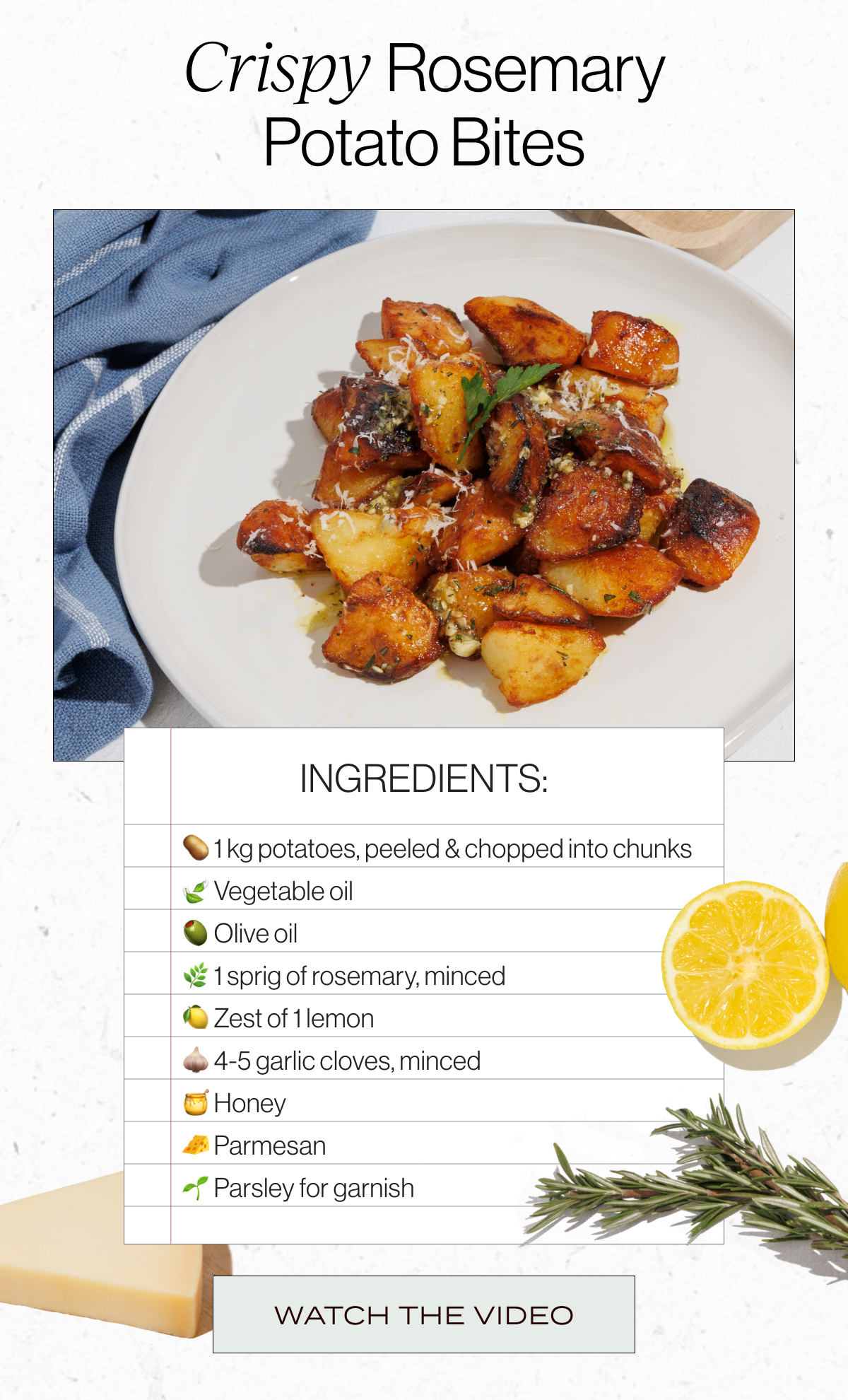 Crispy Rosemary Potato Bites