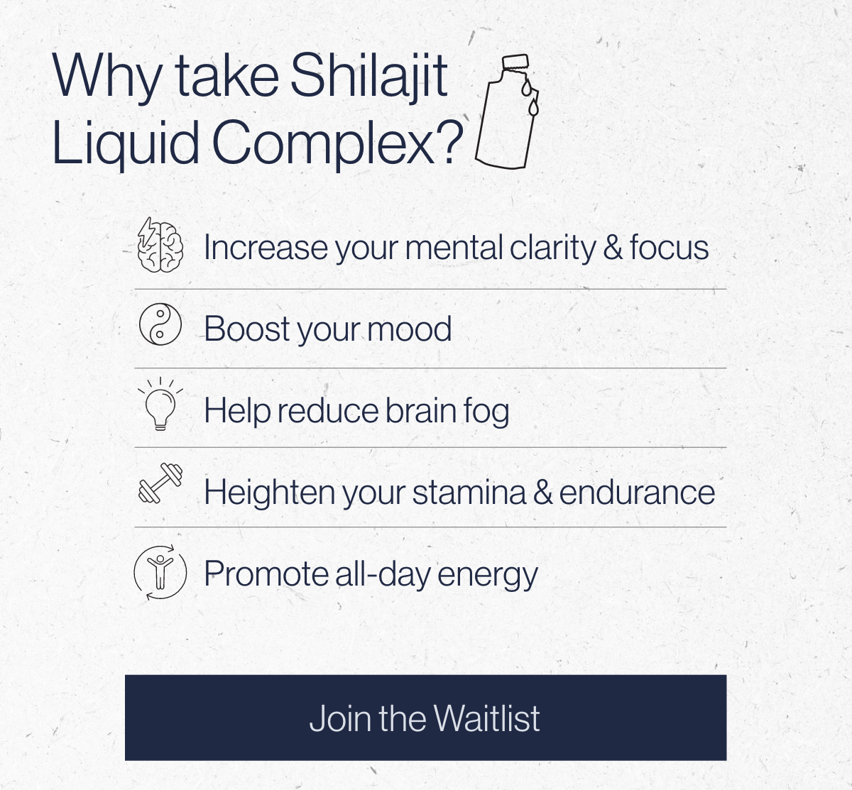Rooted in tradition, enhanced by innovationWhy take Shilajit Liquid Complex?