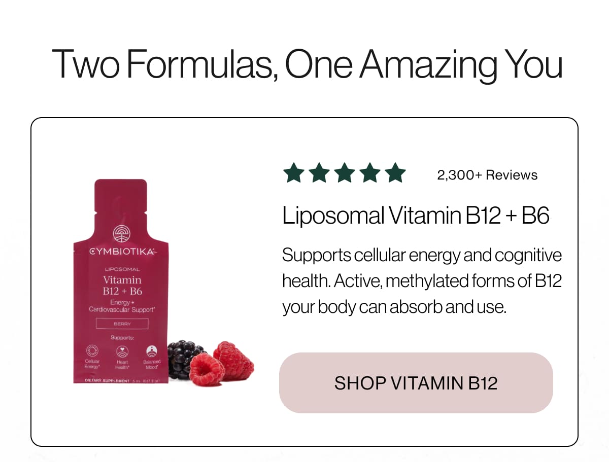 Liposomal Vitamin B12 + B6 - 1 Month Supply