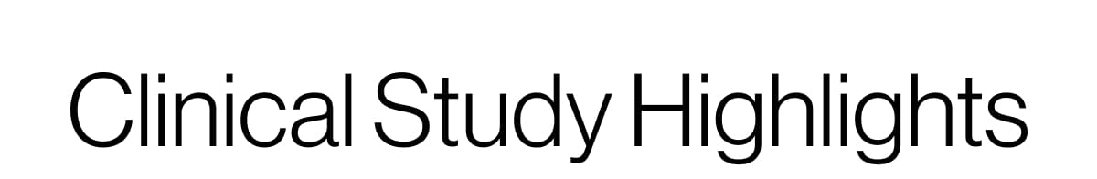 Clinical study highlights