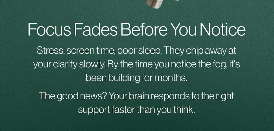 Focus fads Before You notice