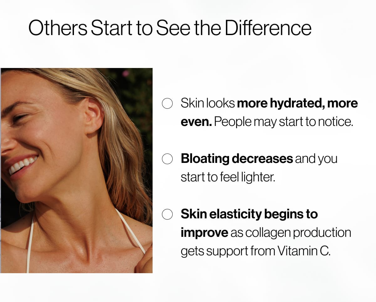Others start to see the difference