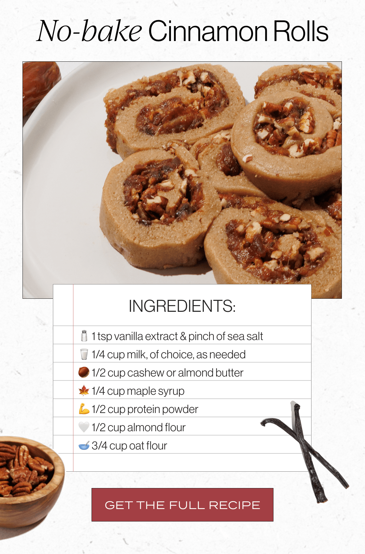 No-bake Cinnamon Rolls