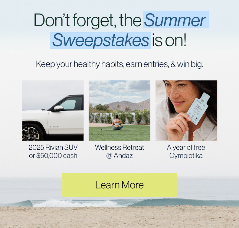 Don't forget, the Summer Sweepstakes is on!