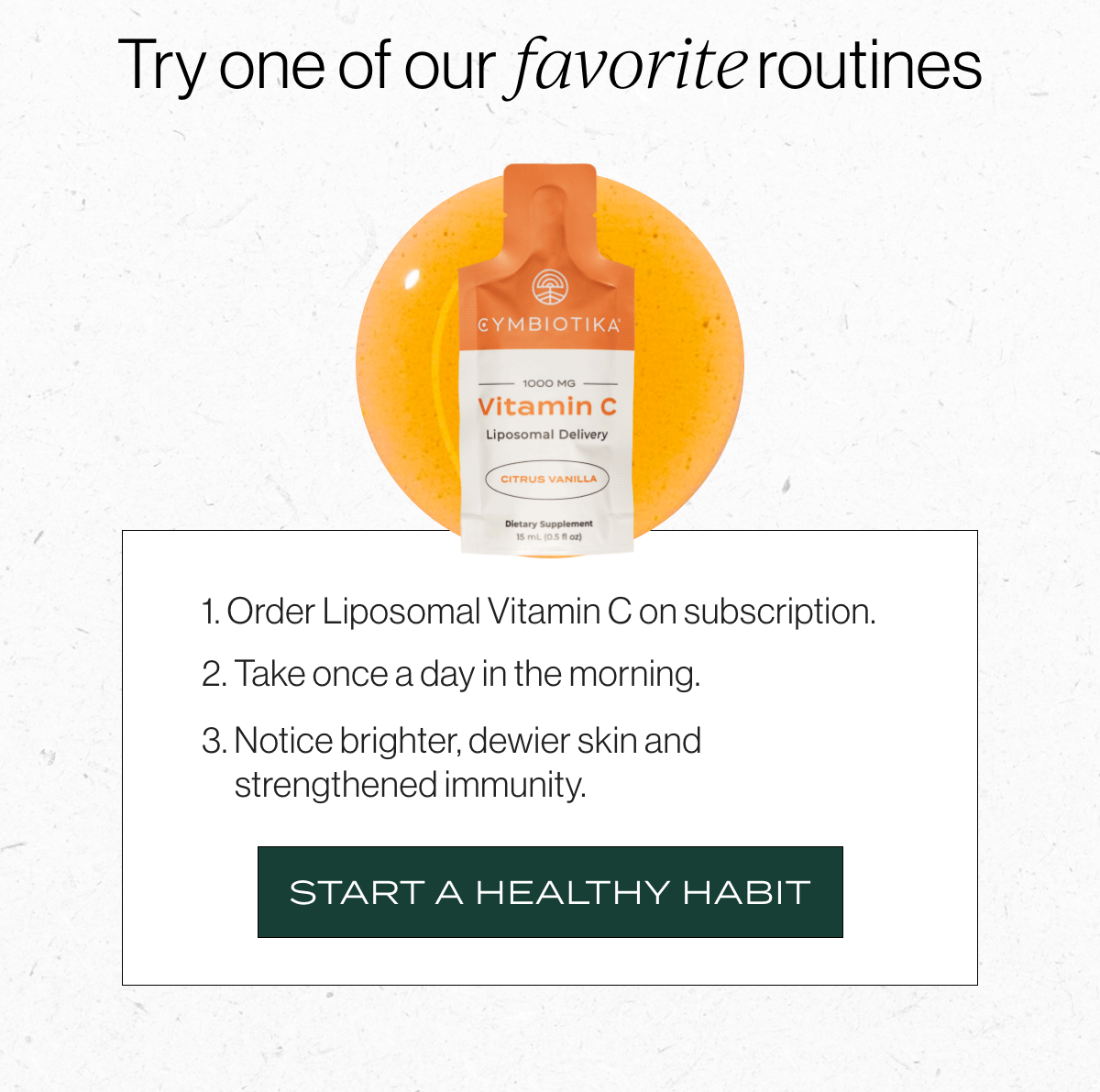 Start a healthy Habit