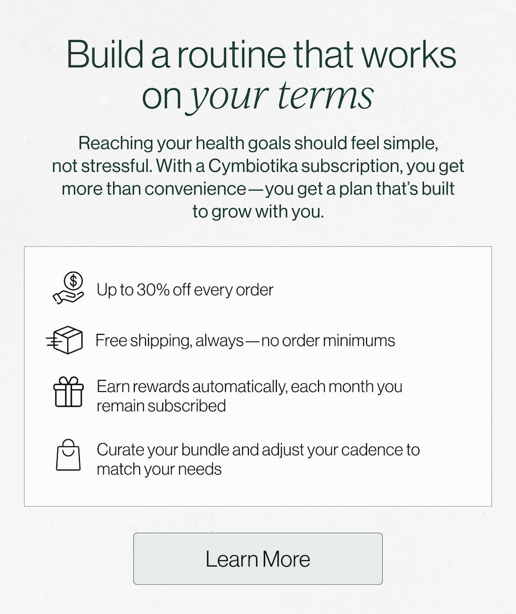 Build a routine that works on your terms