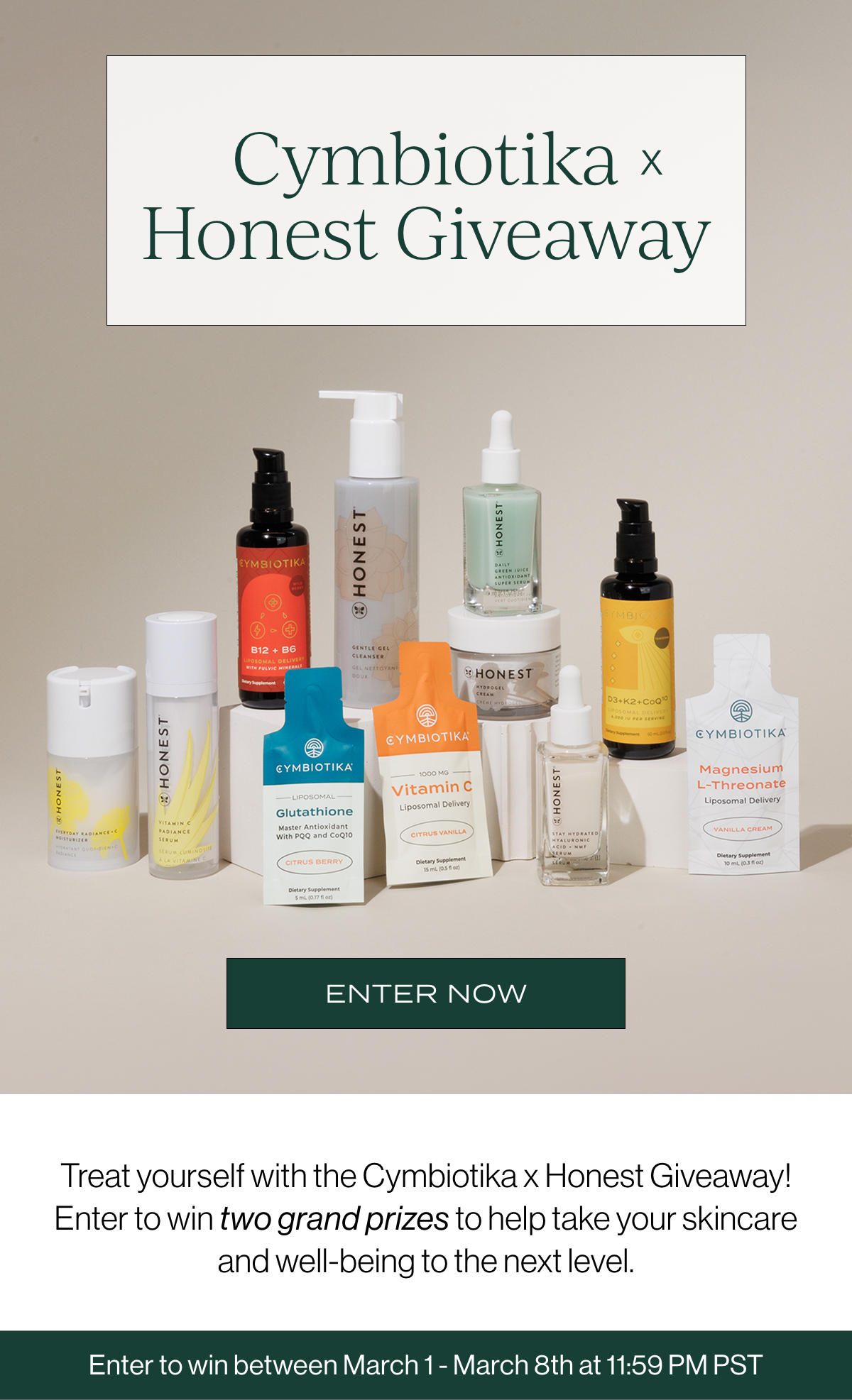 Cymbiotika X Honest Company Giveaway