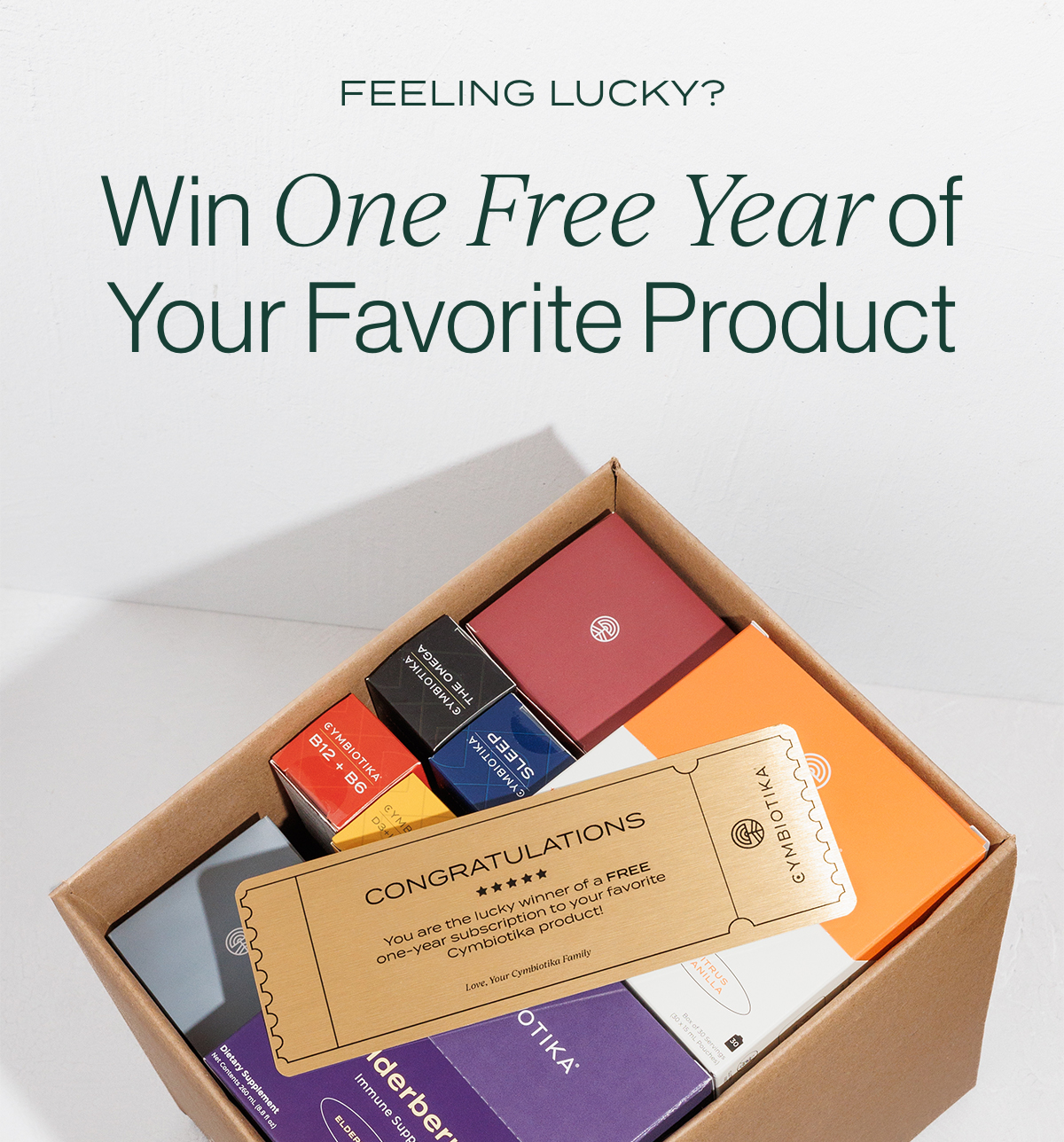 Win one free year of your favorite product