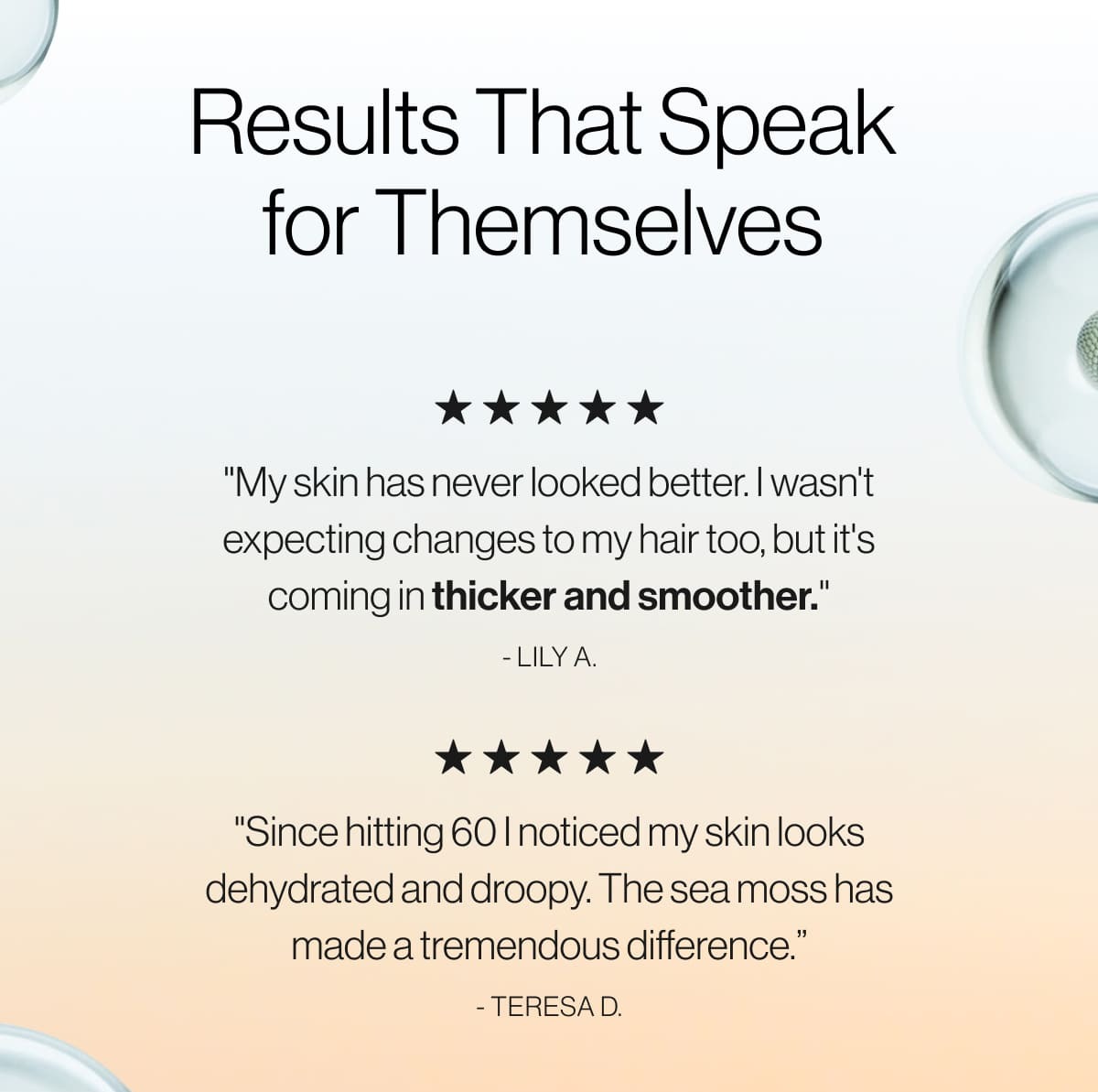 Results that speak for themselves