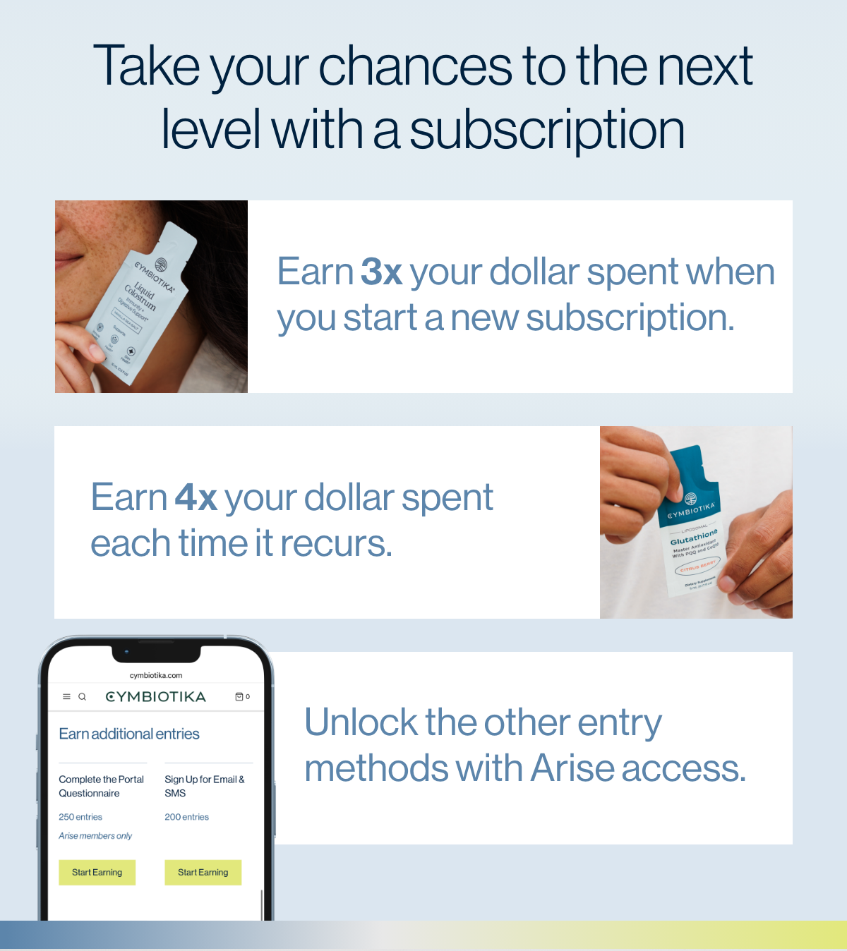 Earn quick and easy entries