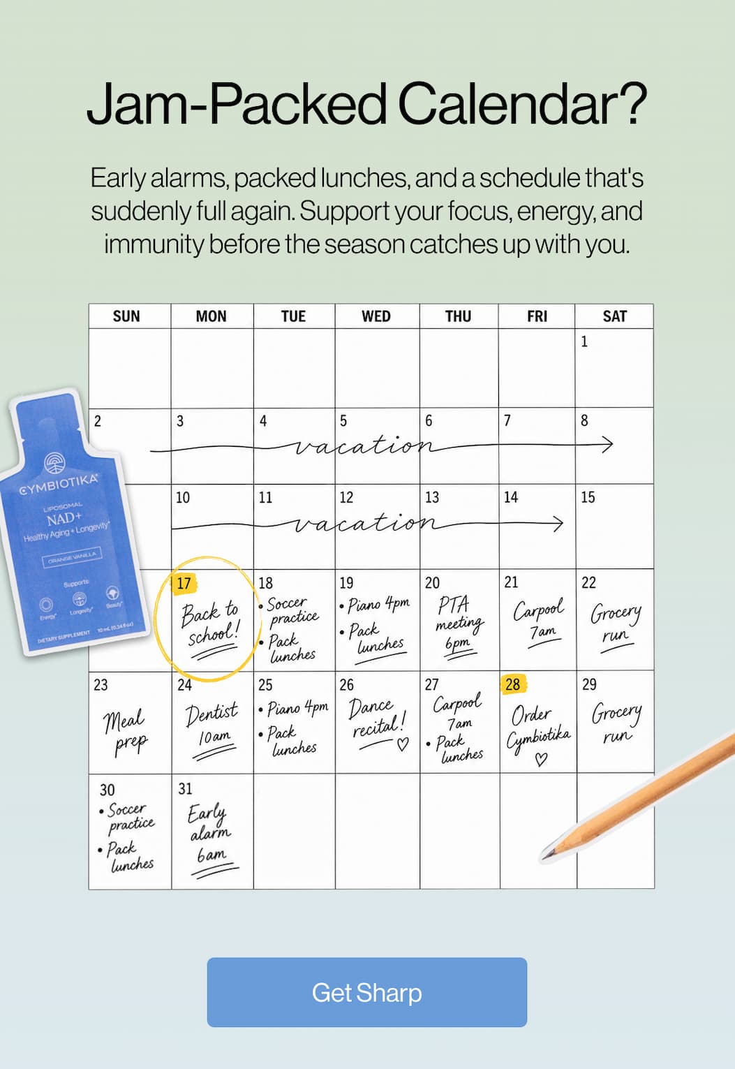 Jam-Packed Calendar?