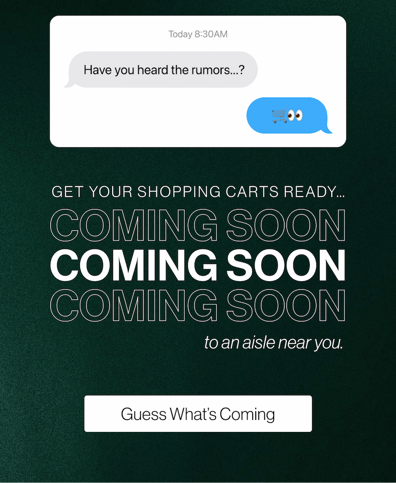Get your shopping carts ready...