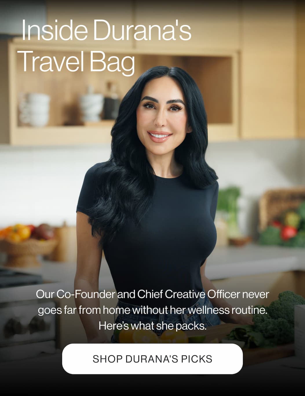 Inside Durana's Travel Bag