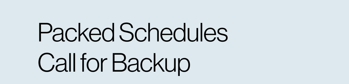 Packed Scheduled Call for Backup